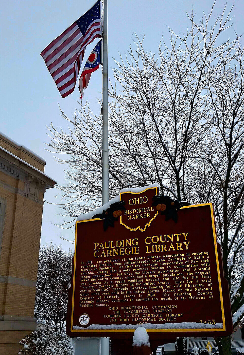 History Paulding County Carnegie Library